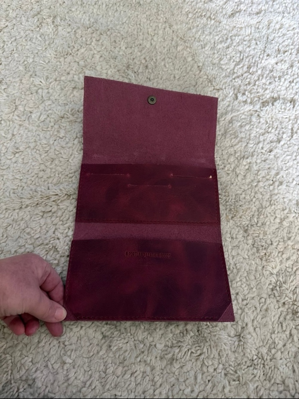 Portland Leather Rancher Wallet in Anemone BNNU - Picture 3 of 3